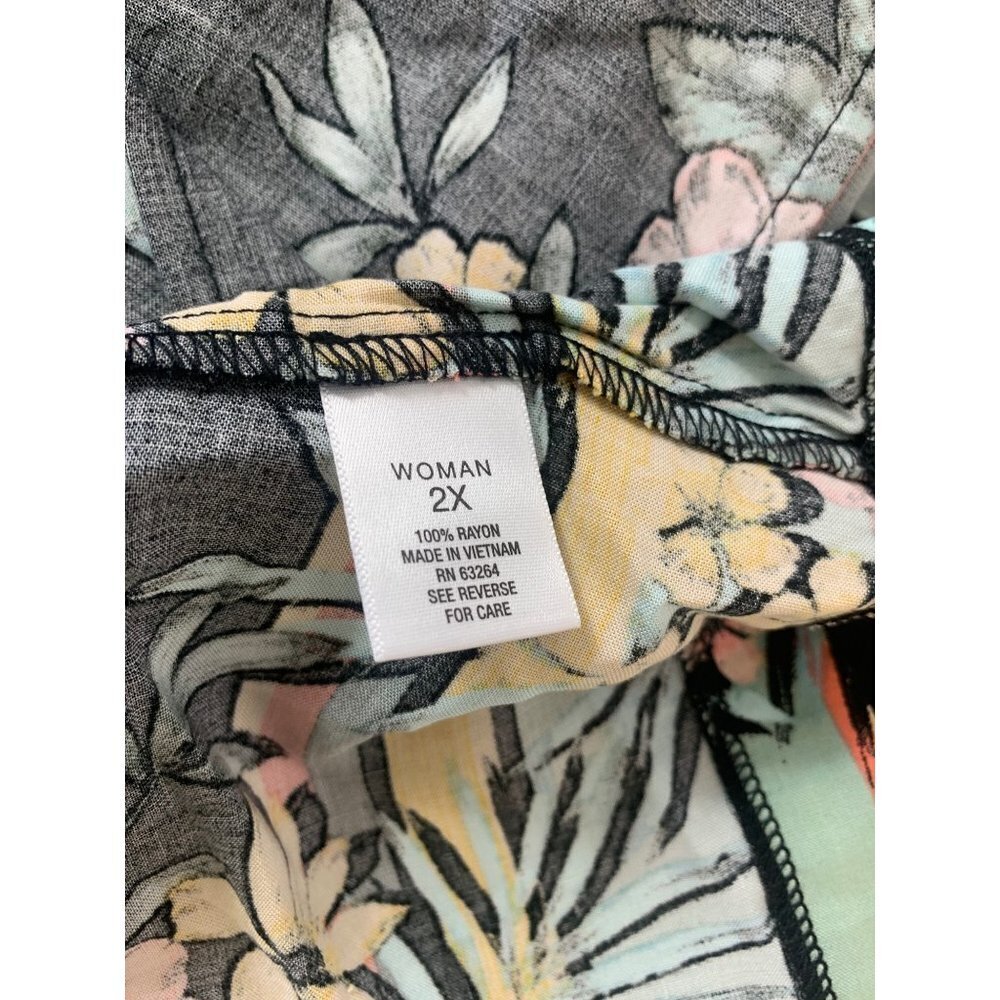 Roz & Ali Women's Floral Open Top - Picture 4 of 6